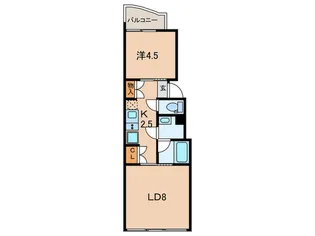 パークサイド美健【3階】の間取り