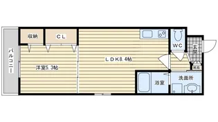 フジパレス カルディアB【3階】の間取り