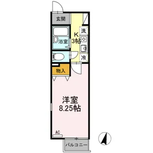 キャッスルハウス【1階】の間取り