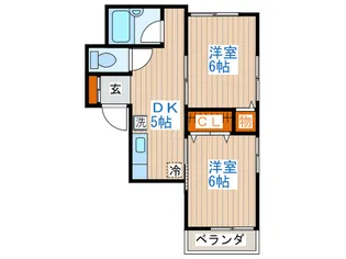 サンアマノ中野【5階】の間取り