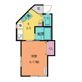 フォンテVII【2階】の間取り