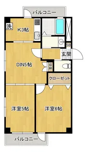 メルシー荏原コモード【3階】の間取り