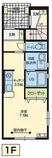 アスセーナ【1階】の間取り