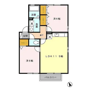 アルテール II【2階】の間取り