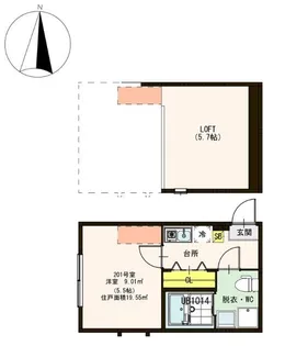 ハーモニーテラス鎌倉IV【2階】の間取り
