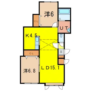 ジャルダン【2階】の間取り