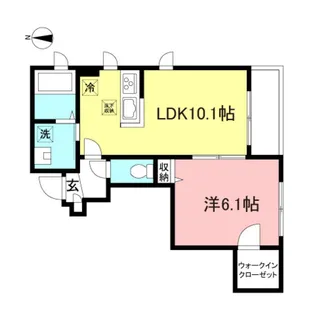 シャーメゾン経堂【1階】の間取り