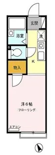 シャンプル中村【1階】の間取り