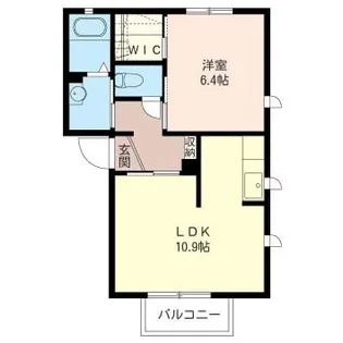 プリンセス弐番館【1階】の間取り
