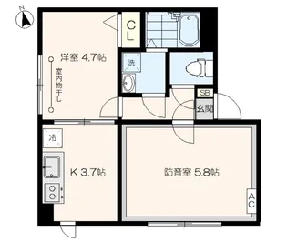 「防音マンション」ラシクラス東長崎【3階】の間取り