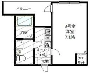 コンフォルタ日吉【2階】の間取り