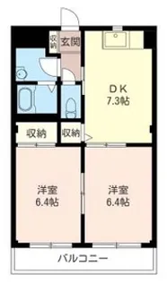 リヴェールII【3階】の間取り