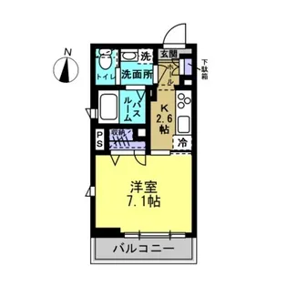 ボンジュルネ【1階】の間取り