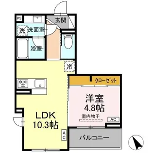 D Bless和田町【3階】の間取り