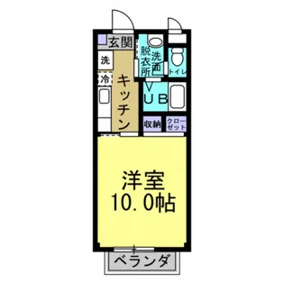 グリーンヒル矢高【2階】の間取り