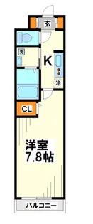 マイユクール【2階】の間取り