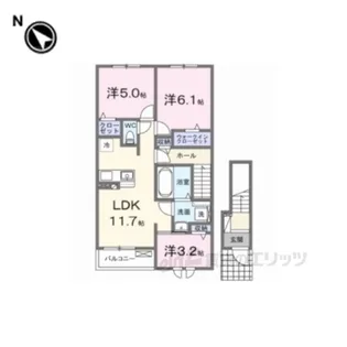 アゼリア2【2階】の間取り