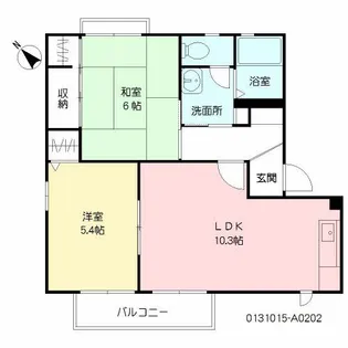 バリュージュ河島 A棟【2階】の間取り