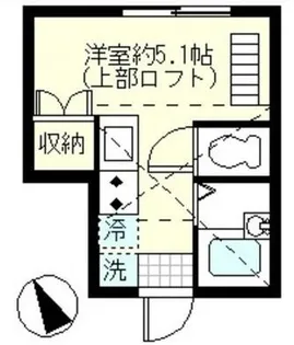 ベルエクラ羽田【1階】の間取り