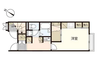 レオパレスレーブシャトーII【1階】の間取り
