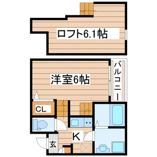 JACK河原町【1階】の間取り