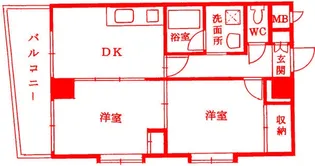 大島ビル【5階】の間取り