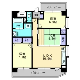 Villa Felice【4階】の間取り