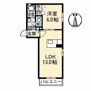 ラ・ヴィータ平井 弐番館【2階】の間取り