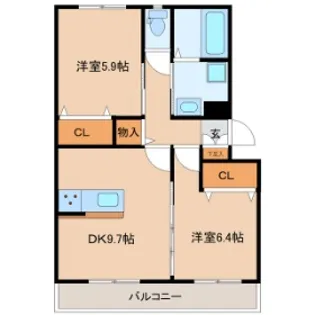 kahara【1階】の間取り