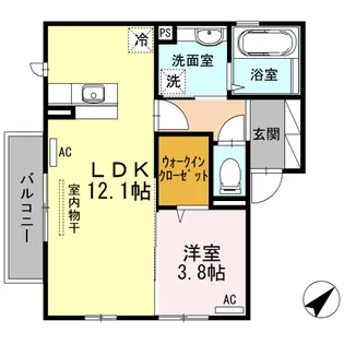 OK-Room東山【2階】の間取り