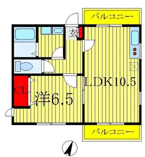 YB-ブライトンヒルズ【1階】の間取り