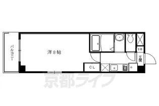ドルス北山【5階】の間取り