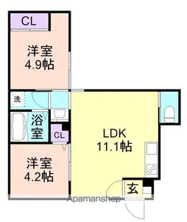 N-MAISON和歌浦南【1階】の間取り