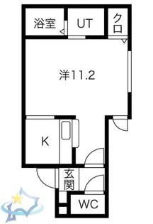 オハナS6W10【1階】の間取り