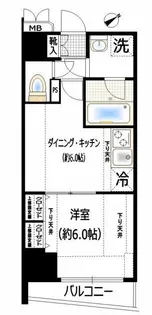 エステムプラザ市谷外濠公園【2階】の間取り