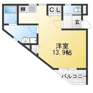 ソレイユ田戸【2階】の間取り