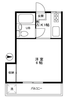 旭ハイツ【1階】の間取り