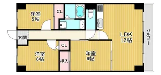 サンファースト京橋【5階】の間取り