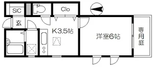 カーサSII【1階】の間取り