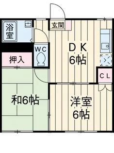 栄ハイツ【1階】の間取り