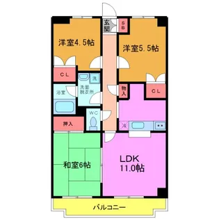 グレースヴィラ【2階】の間取り