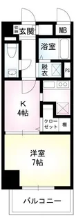 アベニュー白河【9階】の間取り
