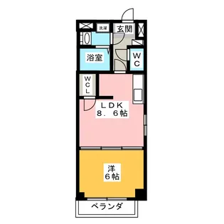 S-FORT 津新町【3階】の間取り