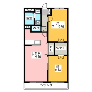 Ocean Court【2階】の間取り