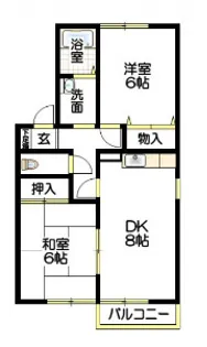 セジュールF【2階】の間取り