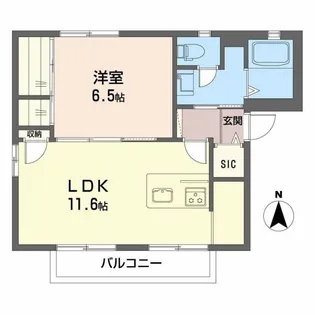 プロシードB【2階】の間取り