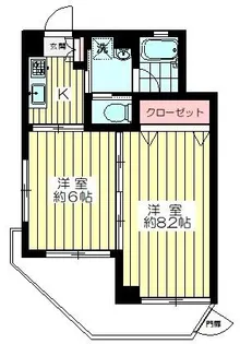 サンシティ東名【1階】の間取り