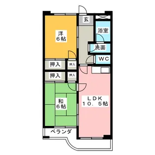 優貴マンション【1階】の間取り