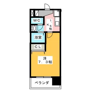アレーズカシェート【9階】の間取り