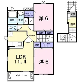 Belle・Fleur【2階】の間取り